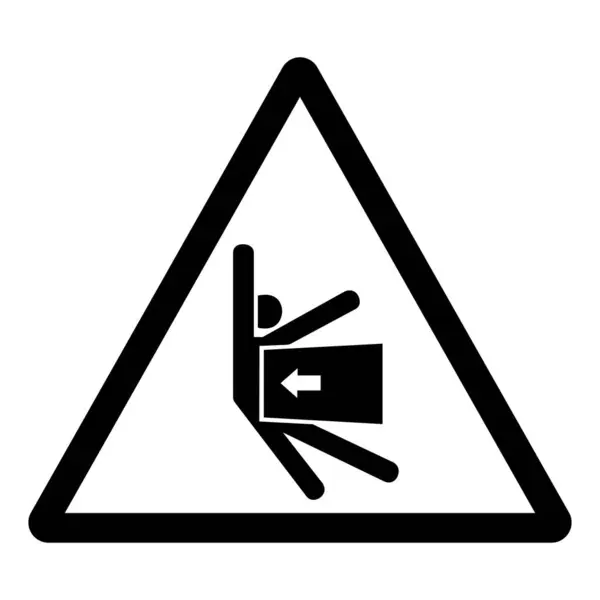 Body Crush Force Side Symbol Sign Vector Illustration Isolate White — Stock Vector