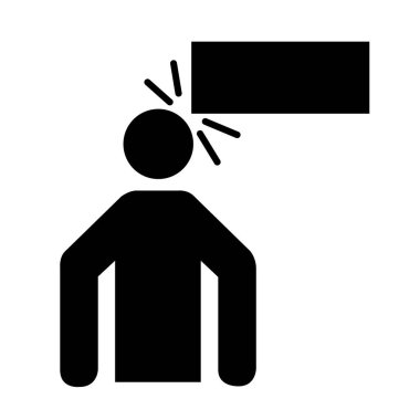 Low Clearance Siyah Simgesi, Vektör İllüstrasyonu, Beyaz Arkaplan Etiketinde Tecrit. EPS10