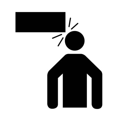 Low Clearance Siyah Simgesi, Vektör İllüstrasyonu, Beyaz Arkaplan Etiketinde Tecrit. EPS10