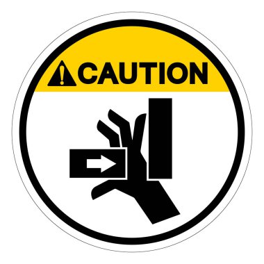 Sağ Sembol İşaretinden Dikkat El Çarpma Gücü, Vektör İllüstrasyonu, Beyaz Arka plan Laboratuvarında İzole EPS10