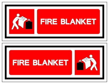 Fire Blanket Symbol Sign, Vector Illustration, Isolate On White Background Label.EPS10 clipart