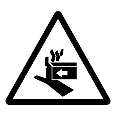 El Çarpması Sağ Sembol İşareti, Vektör İllüzyonu, Beyaz Arkaplan Etiketinde Tecrit. EPS10