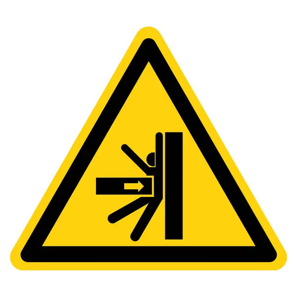 Écraser Signe Symbole Danger Pour Corps Illustration Vectorielle Isoler Sur Illustrations De Stock Libres De Droits