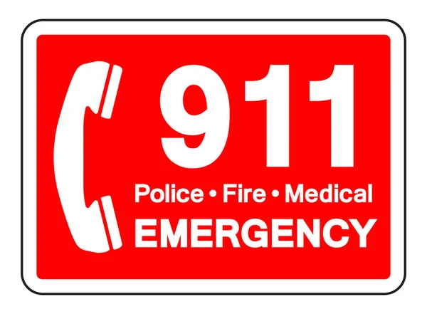 Appelez Signe Symbole Urgence 911 Illustration Vectorielle Isolez Vous Sur Illustration De Stock