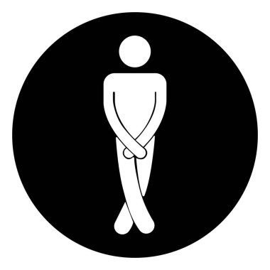 Erkekler Sembol İşareti, Vektör İllüstrasyonu, Beyaz Arkaplan Labaratuvarı. EPS10 