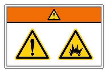 Uyarı Ark Flash Tehlike Sembol İşareti, Vektör İllüstrasyonu, Beyaz Arkaplan Laboratuvarında Tecrit. EPS10