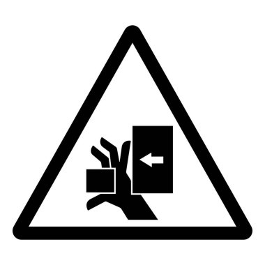 Sol Sembol İşaretinden El Çarpması Gücü, Vektör İllüstrasyonu, Beyaz Arka plan Etiketinde İzole EPS10.