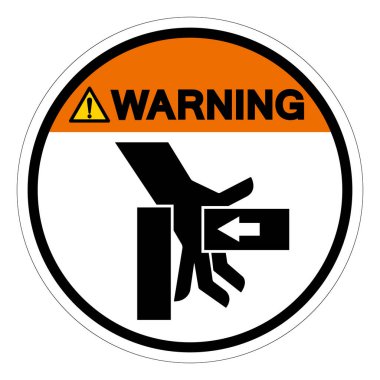 Sağ Sembol İşaretinden Uyarı El Çarpma Gücü, Vektör İllüstrasyonu, Beyaz Arka plan Laboratuvarında İzole EPS10