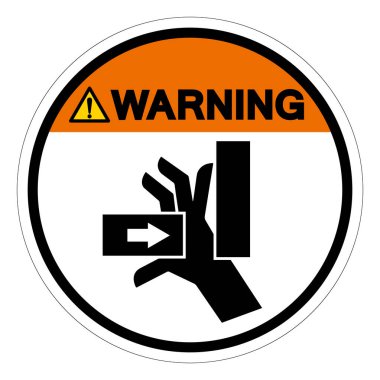 Sağ Sembol İşaretinden Uyarı El Çarpma Gücü, Vektör İllüstrasyonu, Beyaz Arka plan Laboratuvarında İzole EPS10