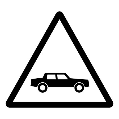 Araba Sembol İşareti, Vektör İllüstrasyonu, Beyaz Arka plan Labaratuvarı. EPS10