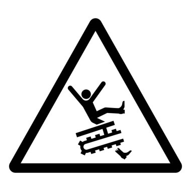 Karışıklık Tehlike Bacağı Sembol İşareti, Vektör İllüstrasyonu, Beyaz Arkaplan Laboratuvarında Tecrit. EPS10