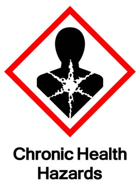 GHS Chronic Health Hazard Symbol Sign, Vector Illustration, Isolate On White Background, Label.EPS10 clipart