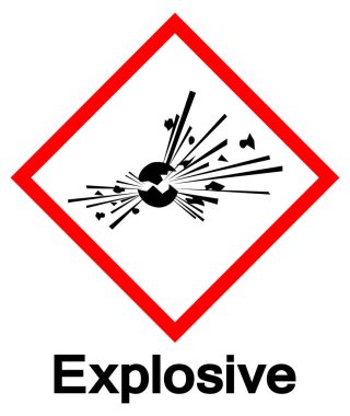 GHS Explosive Hazard Symbol Sign, Vector Illustration, Isolate On White Background, Label.EPS10 clipart