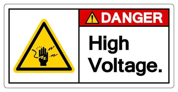 stock vector Danger High Voltage Symbol Sign, Vector Illustration, Isolate On White Background Label.EPS10