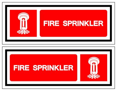 Yangın Fıskiyesi Sembolü İşareti, Vektör İllüzyonu, Beyaz Arkaplan Etiketinde İzole Edin. EPS10