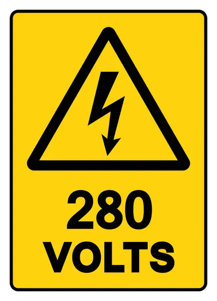 Stock vector 280 Volts Tag Symbol Sign,Vector Illustration, Isolate On White Background Label. EPS10