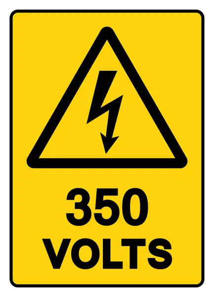 Stock vector 350 Volts Tag Symbol Sign,Vector Illustration, Isolate On White Background Label. EPS10