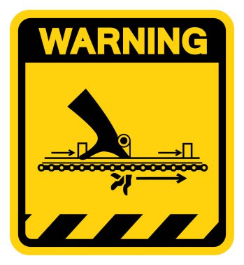 Uyarı Hareketi: Yaralı Uyarı İşareti, Vektör İllüstrasyonu, Beyaz Arkaplan Etiketinde İzole Edilme. EPS10