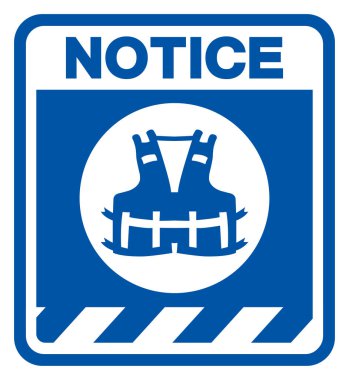 Life Jacket Sembol İşareti, Vektör İllüzyonu, Beyaz Arkaplan Etiketinde İzolasyon. EPS10