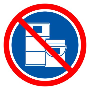 Boya Drum Alan Sembol İşareti,Vektör Çizimi, Beyaz Arka Plan Etiketi Üzerine İzole. Eps10 