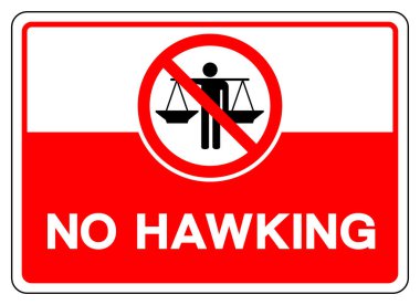 Hiçbir Hawking sembol işareti, vektör illüstrasyon, beyaz arka plan etiketi üzerinde yalıtma . Eps10