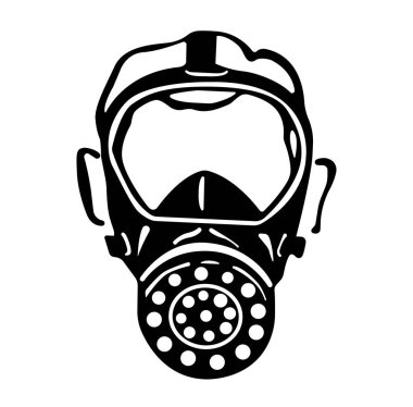 Solunum Sistemi Siyah Simge, Vektör İllüstrasyonu, Beyaz Arkaplan Etiketinde İzole Et. EPS10 