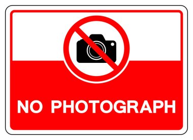 Fotoğraf sembol işareti yok, vektör çizimi, beyaz arka plan etiketinde yalıtma. Eps10