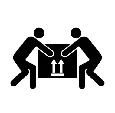 Takım Kaldırma, Siyah Simge, Vektör İllüzyonu, Beyaz Arkaplan Etiketinde İzole Edilmesi Gerekiyor. EPS10