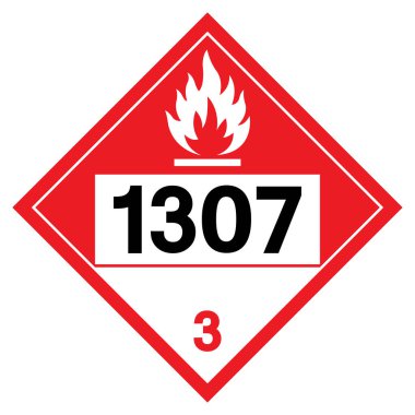 Xylenes NOS UN1307 Sembol İşareti, Vektör İllüstrasyonu, Beyaz Arkaplanda İzolasyon, Etiket .EPS10