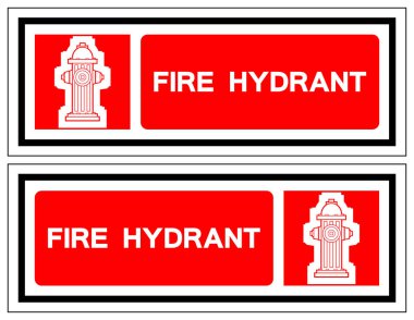 Yangın musluğu sembolü işareti, vektör illüstrasyonu, Beyaz Arkaplan Etiketinde İzole. EPS10