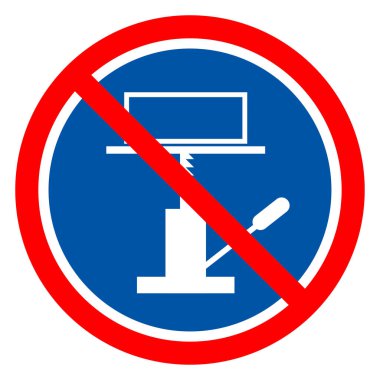 Mekanik Asansör Sembol İşareti, Vektör İllüstrasyonu, Beyaz Arkaplan Etiketinde İzole EPS10 Kullan. 