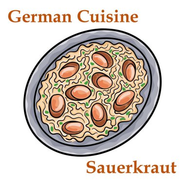 Karabiber ve maydanozlu ev yapımı lahana turşusu. Alman mayalanmış lahanası
