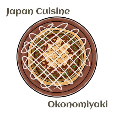 Okonomiyaki, Japon usulü krep ya da pizza, popüler Japon geleneksel yemekleri.