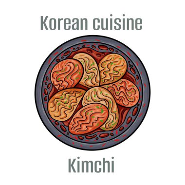 Kimchi, mayalanmış lahana ve sebzelerden oluşan bir salata türüdür. Kore Mutfağı.