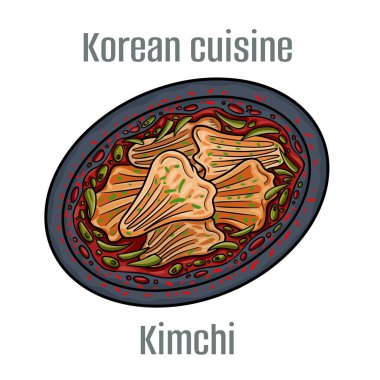 Kimchi, mayalanmış lahana ve sebzelerden oluşan bir salata türüdür. Kore Mutfağı.