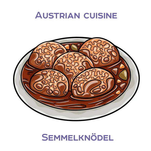 Semmelknodel bayat ekmek ruloları, soğan, yumurta ve sütten yapılan geleneksel bir Bavyera yemeğidir.