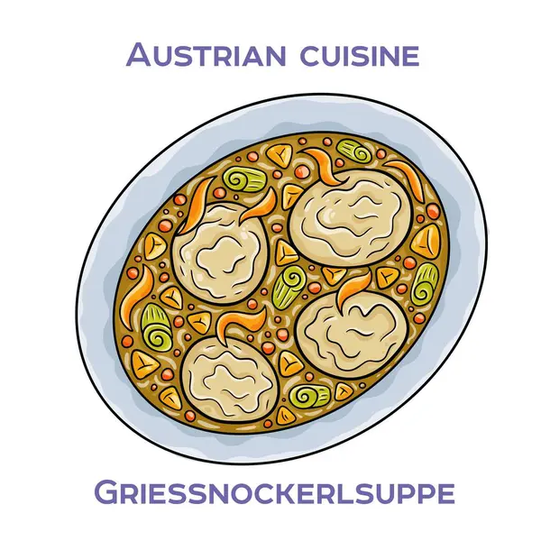 Griessnockerlsuppe et suyu, mantı ve sebzelerden yapılan geleneksel bir Avusturya çorbasıdır.