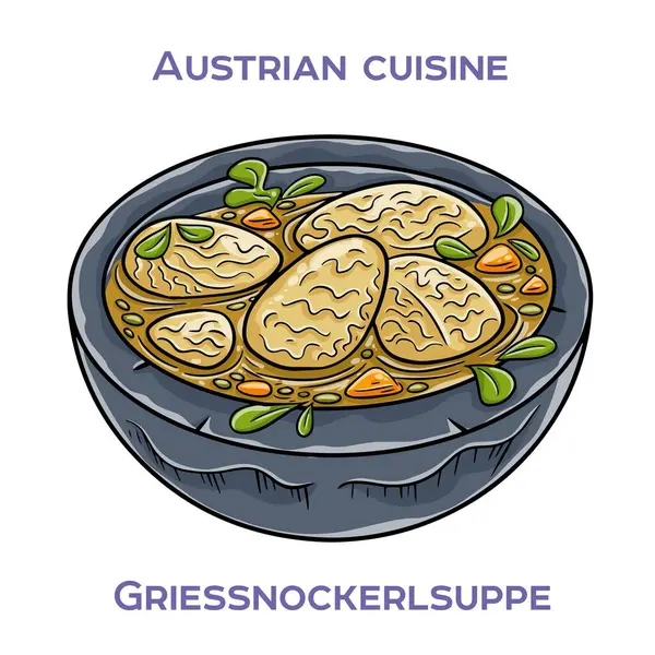 Griessnockerlsuppe et suyu, mantı ve sebzelerden yapılan geleneksel bir Avusturya çorbasıdır.