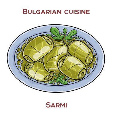 Sarmi, genellikle ekşi kremayla servis edilen, baharatlı pirinç ve kıyma ile doldurulmuş geleneksel bir Bulgar lahana veya üzüm yaprağı türüdür..