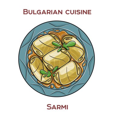 Sarmi, genellikle ekşi kremayla servis edilen, baharatlı pirinç ve kıyma ile doldurulmuş geleneksel bir Bulgar lahana veya üzüm yaprağı türüdür..