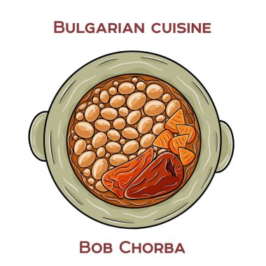 Bulgar Bob Chorba, yoğun ve lezzetli olana kadar kaynatılmış beyaz fasulye, sebze, bitki ve bazen etten yapılan doyurucu geleneksel bir fasulye çorbası..