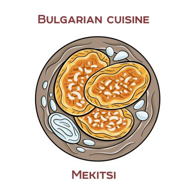Mekitsi, çoğu zaman reçel, peynir ve yoğurtla servis edilen kızarmış hamur parçalarına benzeyen geleneksel Bulgar kahvaltı hamur işidir..