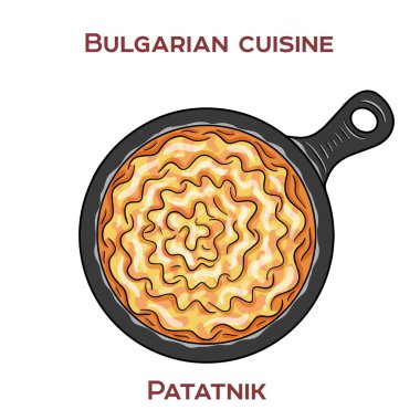 Patatnik, altın ve çıtır çıtır olana kadar rendelenmiş patates, soğan, peynir ve baharatlardan yapılan geleneksel bir Bulgar yemeğidir..