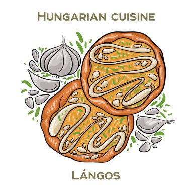 Langos, üzerine ekşi krema, peynir ve bazen sarımsak ya da pastırma konmuş kızarmış hamur içeren geleneksel bir Macar sokak yiyeceğidir..