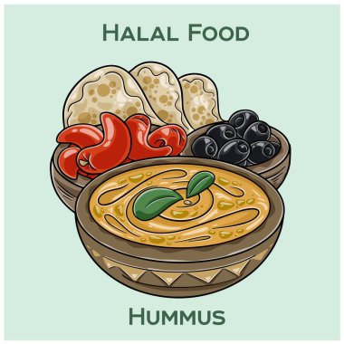Humus. Otantik Orta Doğu humusu. Pürüzsüz nohut, tahin, zeytinyağı ve baharatlardan yapılmış sertifikalı bir merhem..