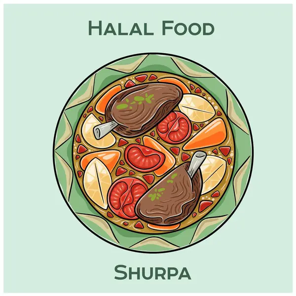 Shurpa, taze kuzu eti, tıknaz sebze ve aromatik baharatlarla dolu sağlıklı, helal sertifikalı bir Orta Asya çorbasıdır..