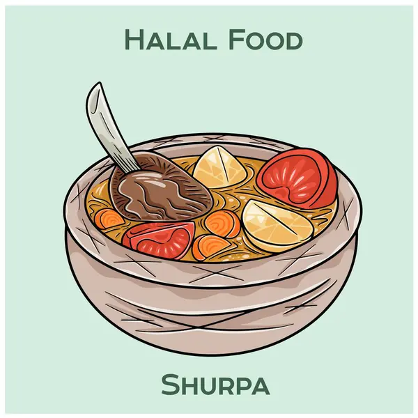 Shurpa, taze kuzu eti, tıknaz sebze ve aromatik baharatlarla dolu sağlıklı, helal sertifikalı bir Orta Asya çorbasıdır..