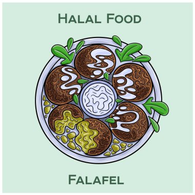 Falafel: Baharatlı, bol yağda kızartılmış nohut köftesinden yapılmış ve sıklıkla sebze ve tahin soslu pide servis edilen lezzetli bir Orta Doğu yemeği. Kutsal yemek.