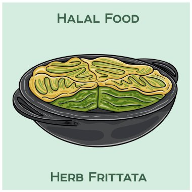 Taze yumurta ve aromatik otlardan yapılmış lezzetli bir Herb Frittata. Sertifikalı helal, beslenme standartlarını karşılıyor. Her yemek için mükemmel.!