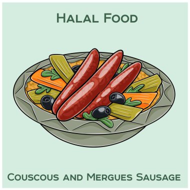 Lezzetli merguez sosisiyle harmanlanmış kutsal kuskus, her ısırıkta lezzetli bir baharat ve gelenek karışımı..